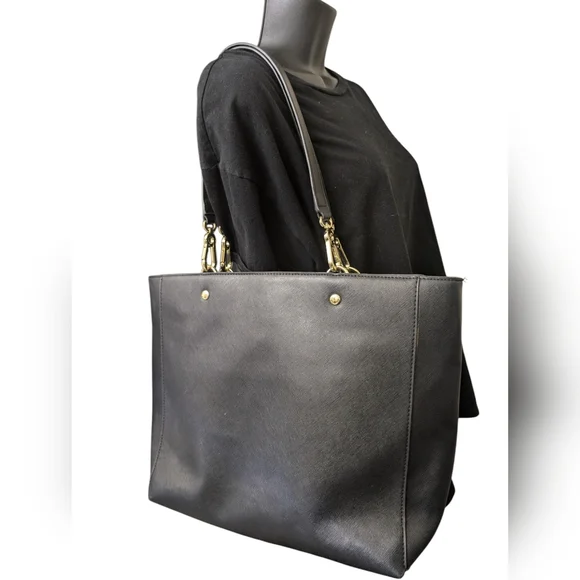 Karl Lagerfeld - Black Shoulder Hand Bag Tote - Picture 13 of 15